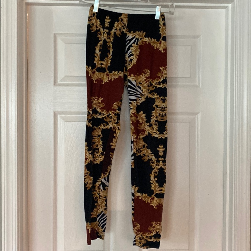 Lularoe black printed leggings